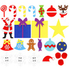 Choinka filcowa dekoracja świąteczna do ubierania na rzepy dla dzieci