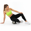 Roller fitness do masażu ciała, masażer piankowy wałek średnio twardy, czarny