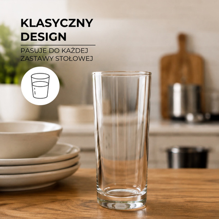 Szklanki do kawy, herbaty i zimnych napojów 200 ml komplet 12 szt.