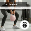 Kettlebell miękki 2kg ciężar do ćwiczeń, kula treningowa, fitness, jasnoróżowy