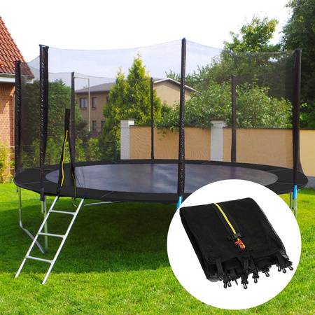 Siatka do trampoliny zewnętrzna z osłoną na sprężyny 396 cm 13 FT 8 słupków multikolor