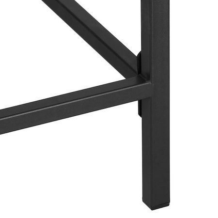 Biurko gabinetowe, stolik do nauki, komputerowy, nowoczesny 100x50x76 cm czarno-brązowy