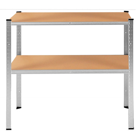 Regały metalowe magazynowe 2 szt. 180x90x40cm 875kg 5 półek do garażu, piwnicy