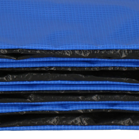 Siatka do trampoliny zewnętrzna z osłoną na sprężyny 427 cm 14 FT 8 słupków niebieska