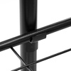 Kwietnik metalowy, pionowy z 6 półkami loftowy stojak na rośliny 106 cm czarny
