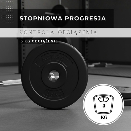 Obciążenie 5 kg talerz kompozytowy do sztangi 31 mm krążek do hantli