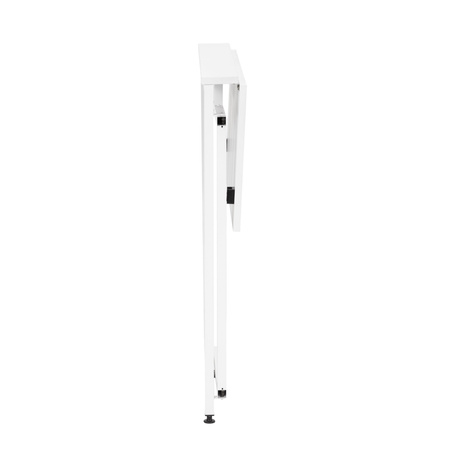 Biurko gabinetowe, stolik do nauki składany, komputerowy 80 cm drewniane, białe