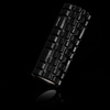 Roller fitness do masażu ciała, średnio twardy, wałek z wypustkami, czarny
