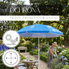 Parasol plażowy 240cm parasol ogrodowy niebieski