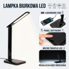 Lampka LED na biurko 55 cm z regulowanym ramieniem, do nauki, czytania, pracy, 3 barwy światła