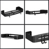 Półka łazienkowa wisząca pod prysznic 32x12 cm stal nierdzewna loft czarna
